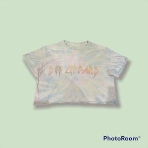 Def Leppard crop top